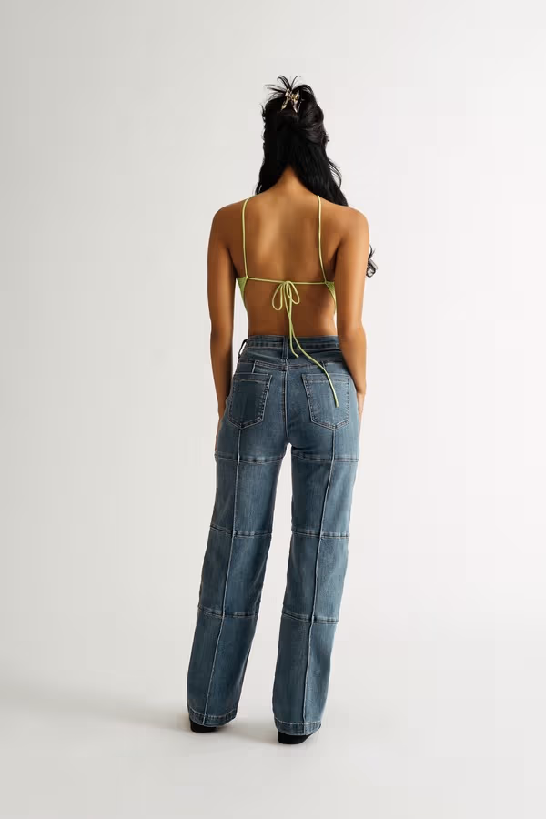 Celestine Crochet Top - Lime