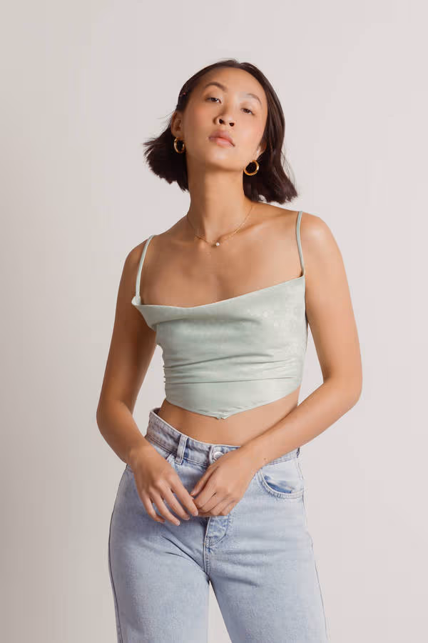 Is It Over Crop Top - Peach