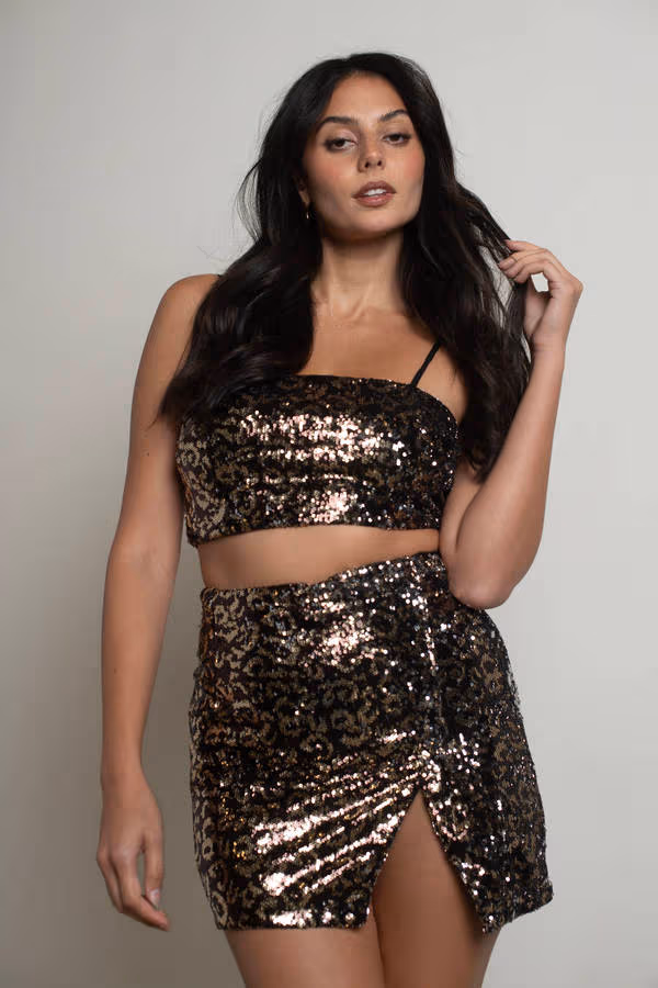 Chase Around Sequin Mini Skirt - Multi