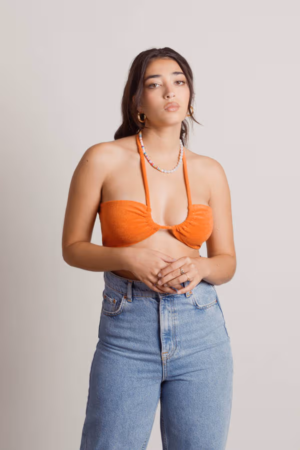 Blinding Lights Bandeau Top - Lime