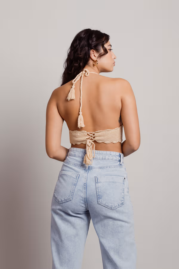 Aileen Crop Top - Tan