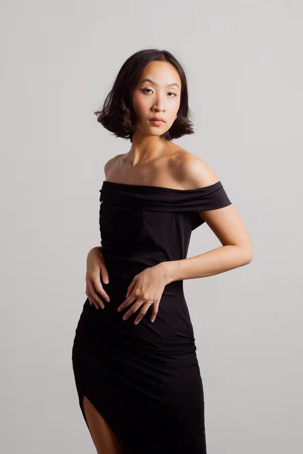 For Hours And Hours Black Off Shoulder Slit Maxi Dress