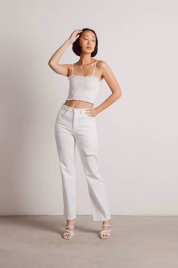 Care About Me Crop Top - Light Blue