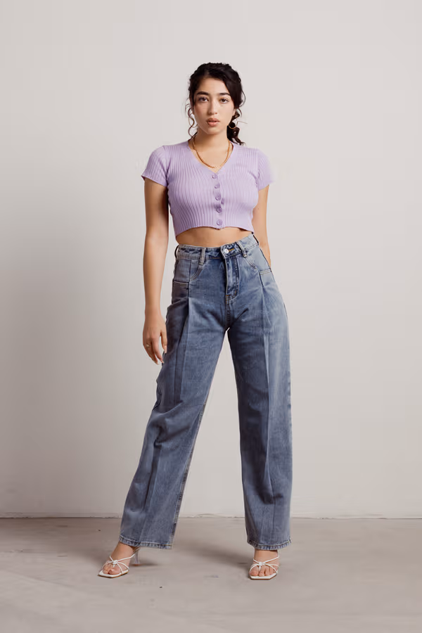 See Through You Crop Top - Yellow