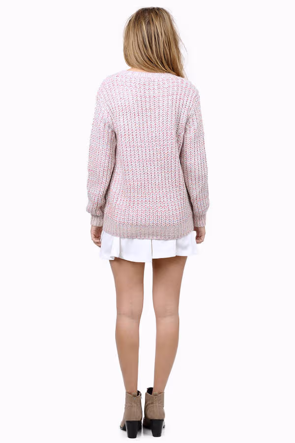 Paula Knit Sweater - Pink