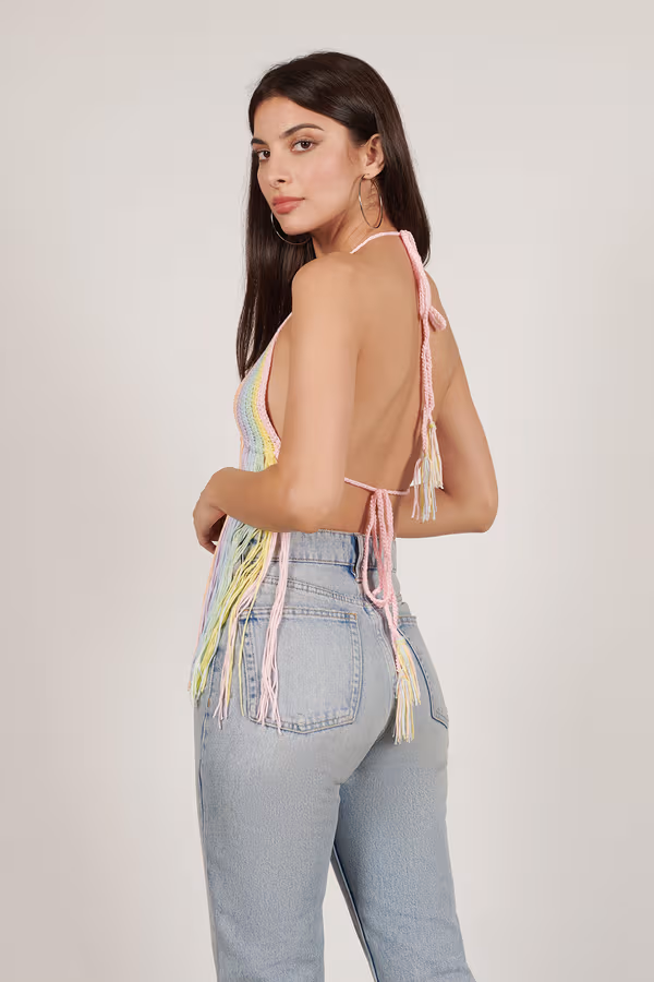 Purity Ring Crochet Top - Multi