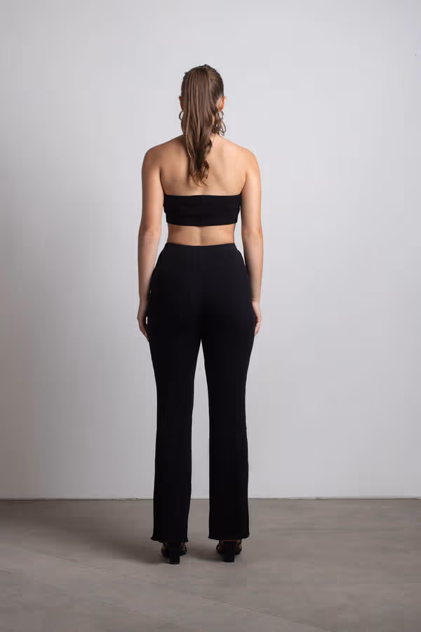 Lucina Flared Pants - Black