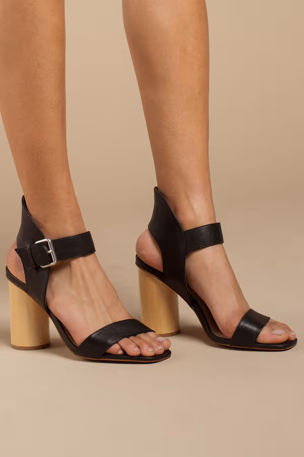 Chinese Laundry Locator Ankle Strap High Heels - Black