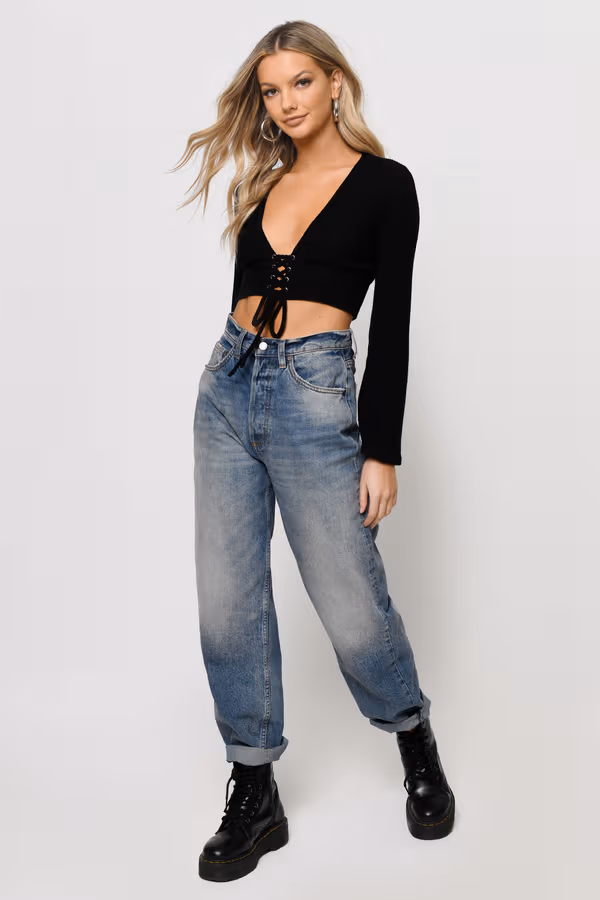 SoCal Crop Top - Black