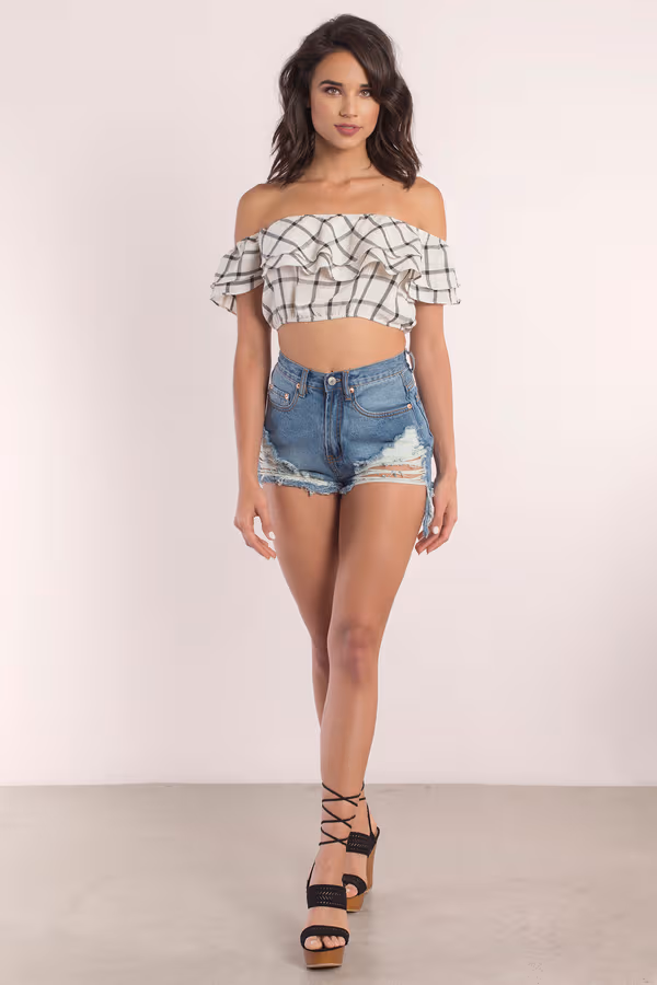Wild Heart Crop Top - Cream