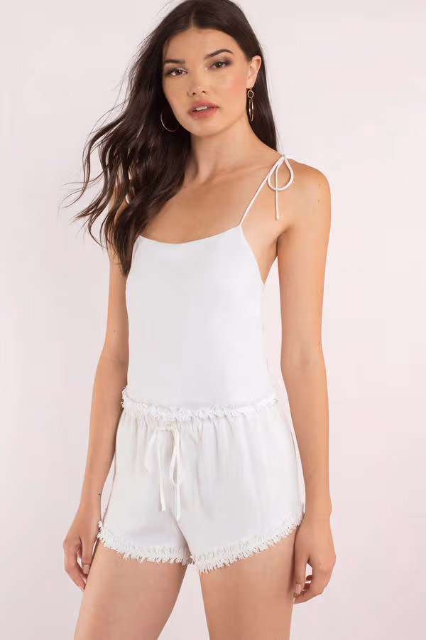 Coconut Crop Top - White