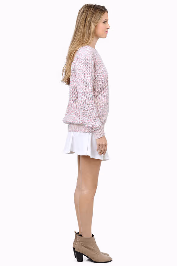 Paula Knit Sweater - Pink