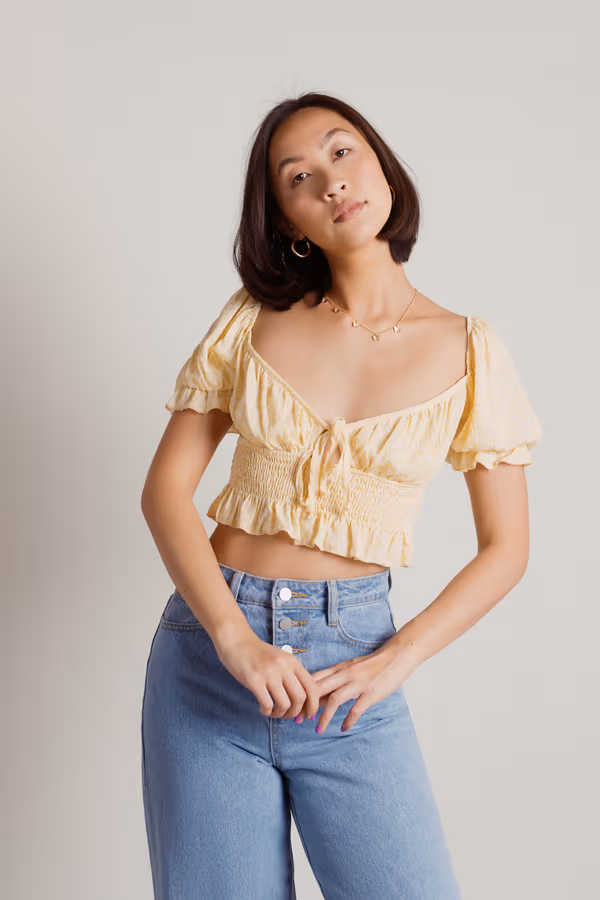Minna Crop Top - Yellow