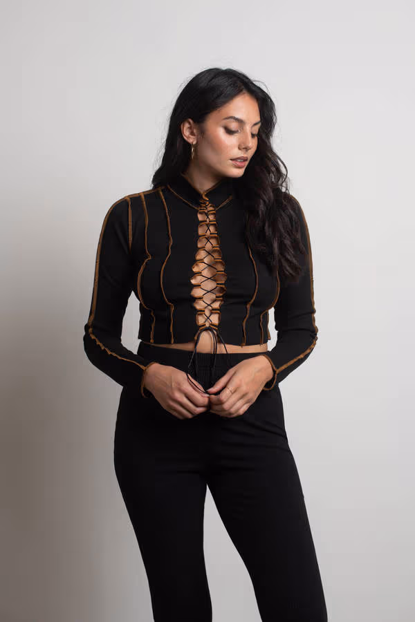 Moira Crop Top - Black