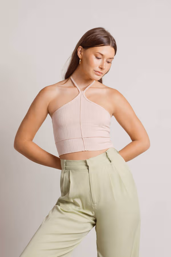 Larisa Crop Top - Light Pink