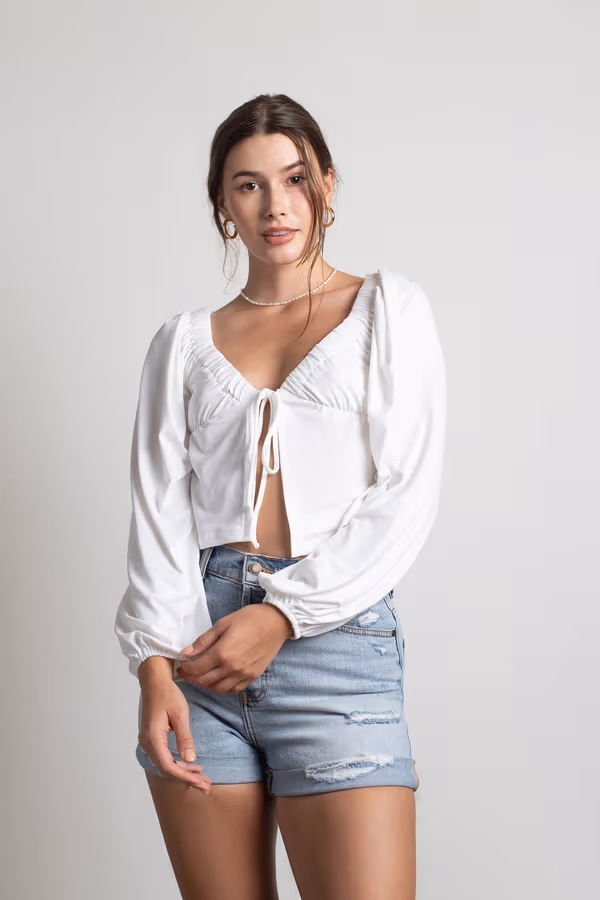 More Of This Crop Top - Ivory