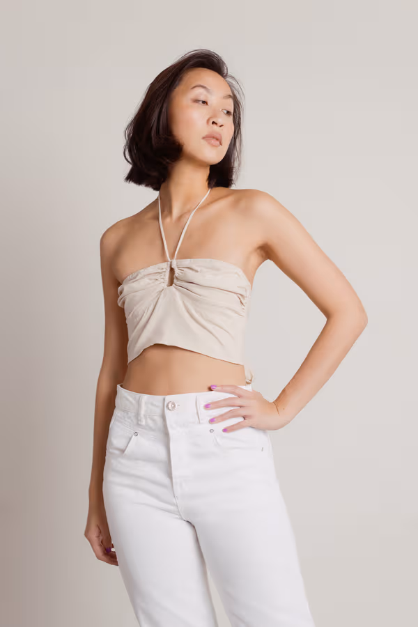 Warm Breeze Crop Top - Natural