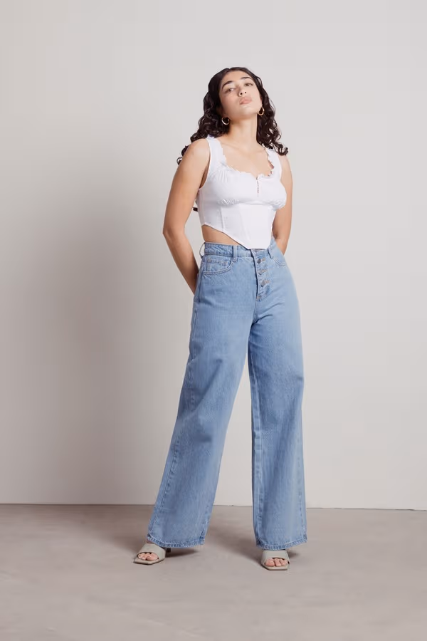 Love Maze Corset Top - White