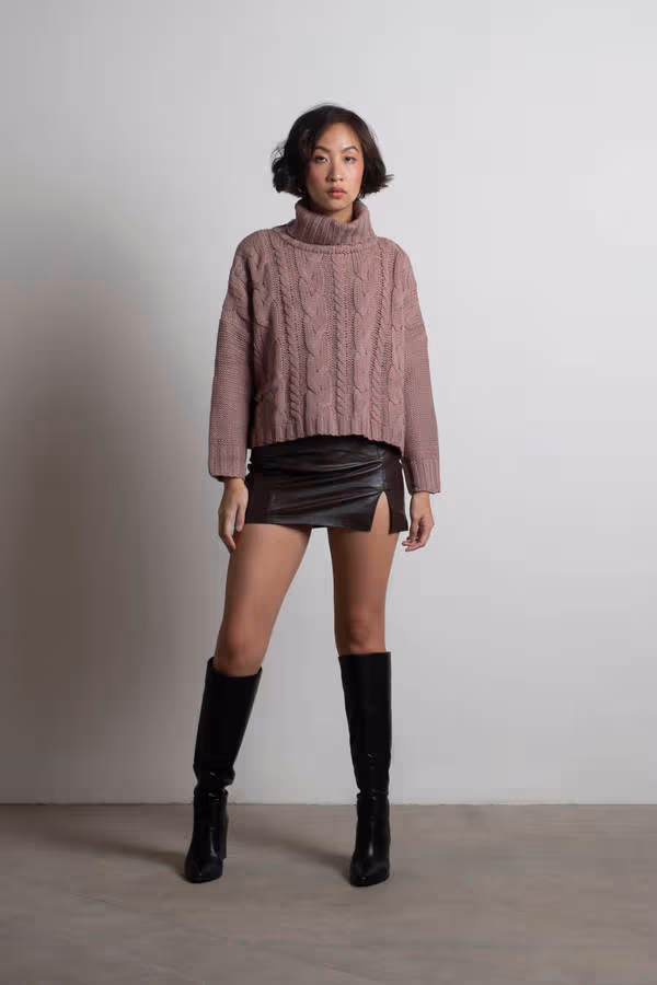 So Breezy Turtleneck Sweater - Ivory