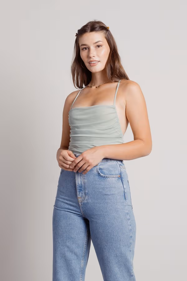 Kenzo Cross Back Bodysuit - Nude