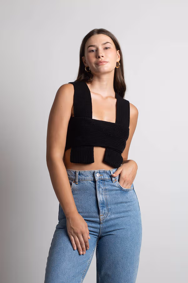 Meeko Crop Top - Kiwi Green