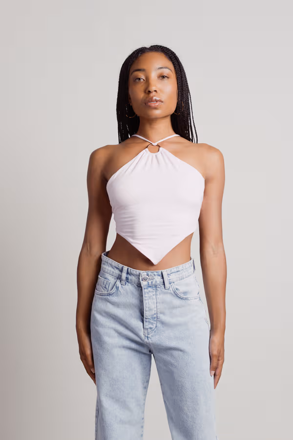 Tessie Crop Top - Light Pink