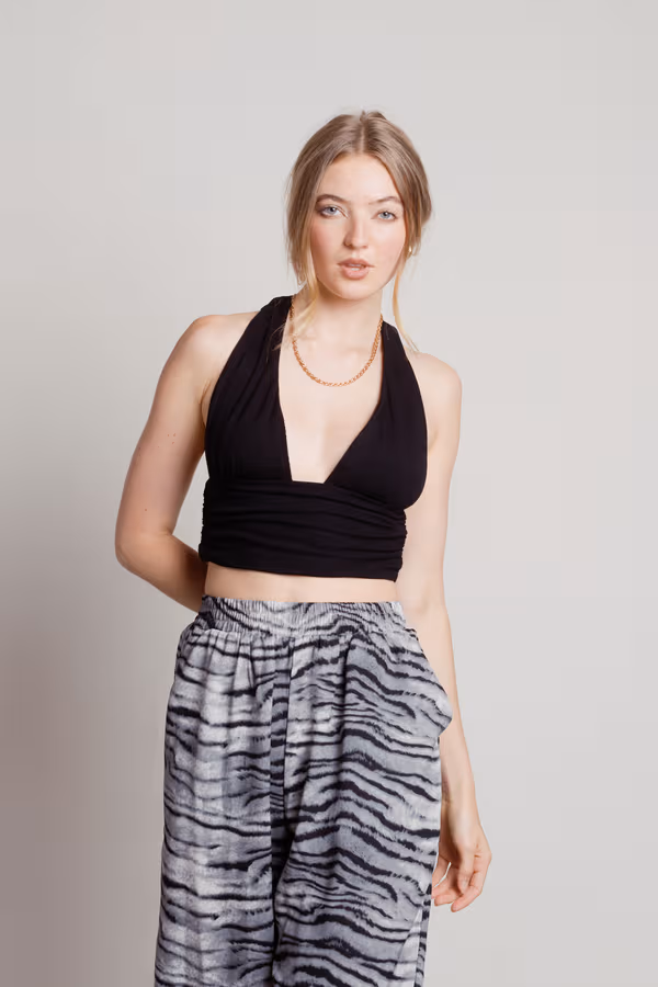 Persephone Crop Top - Black