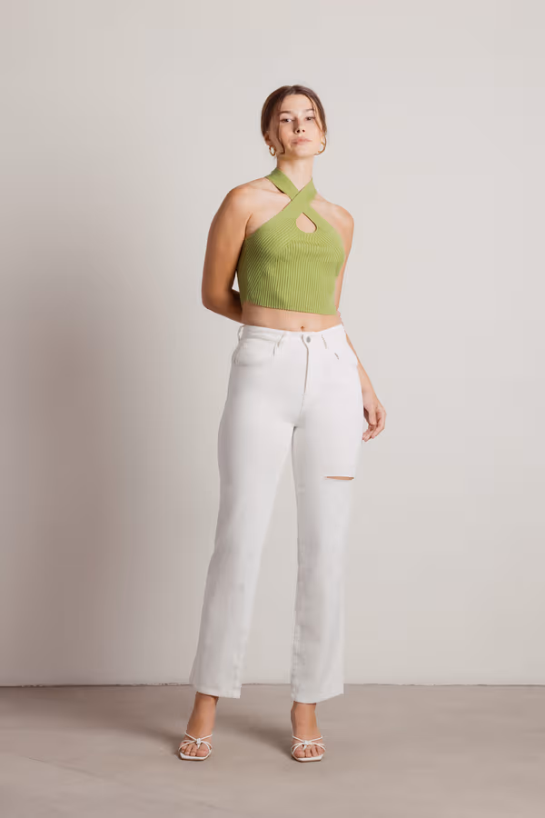 Polly Crop Top - Green