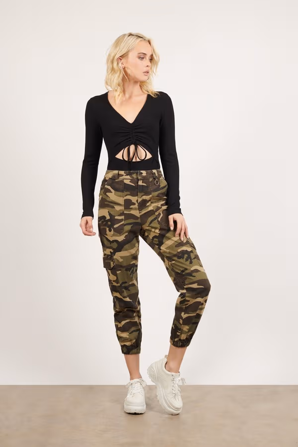 Hide Outside Jogger Pants - Olive