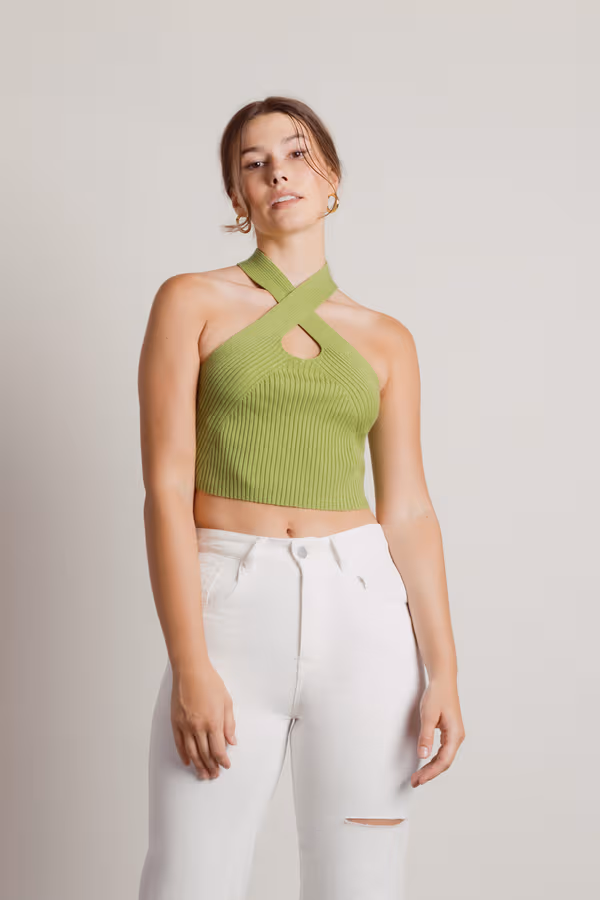 Polly Crop Top - Green