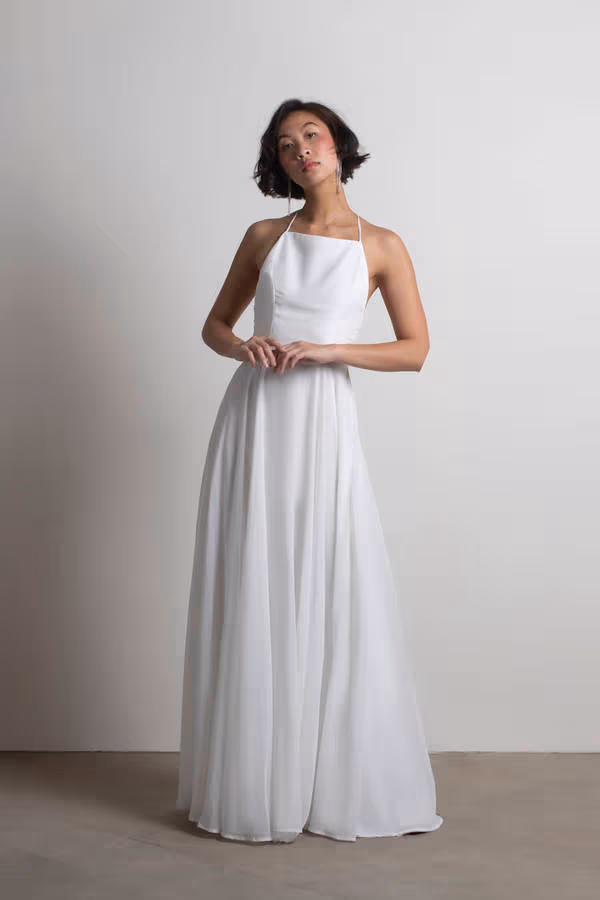 Last Touch Halter Cross Back Maxi Dress - Emerald