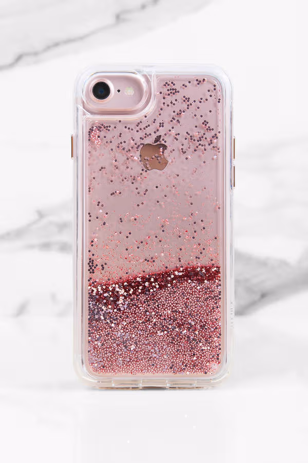 Casetify Glitter Iphone Case - Gold Chrome