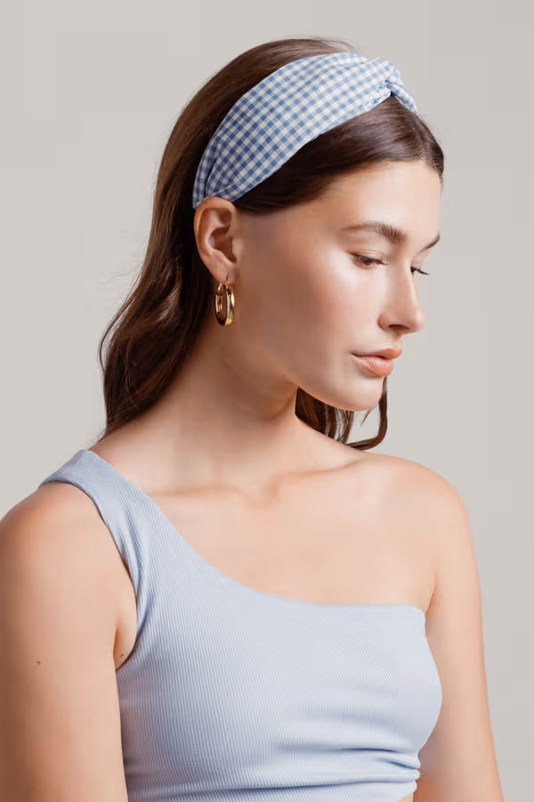 Sweet Pop Twist Headband - Blue