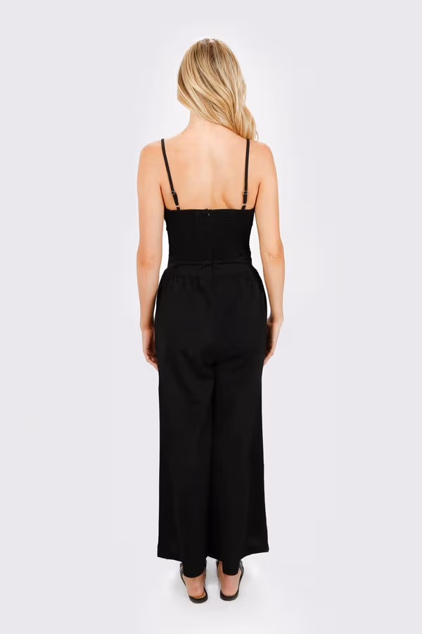 Alenna Keyhole Jumpsuit - Black