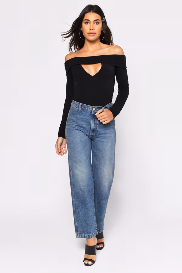 Secret Of Life Off the Shoulder Top - Black