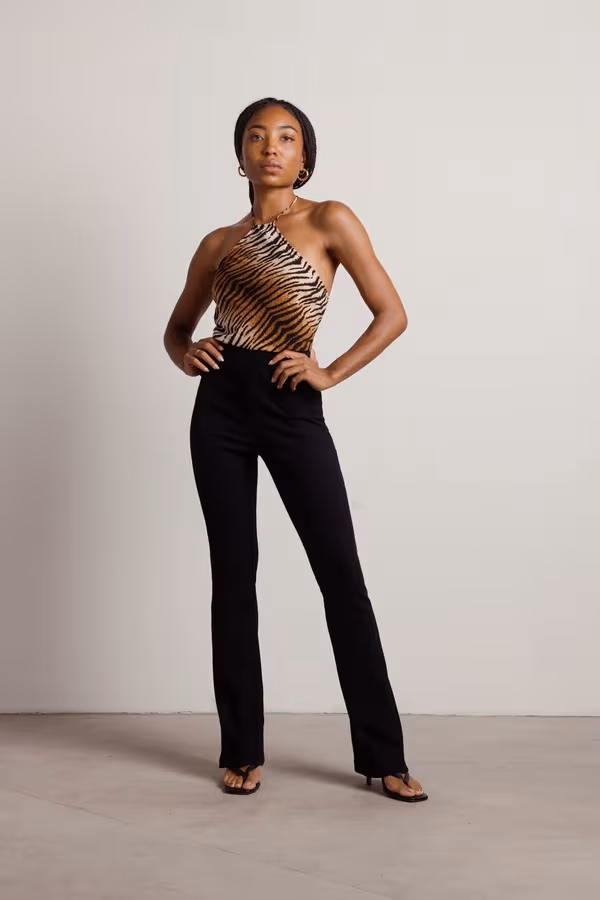 Claws In You Crop Top - Brown