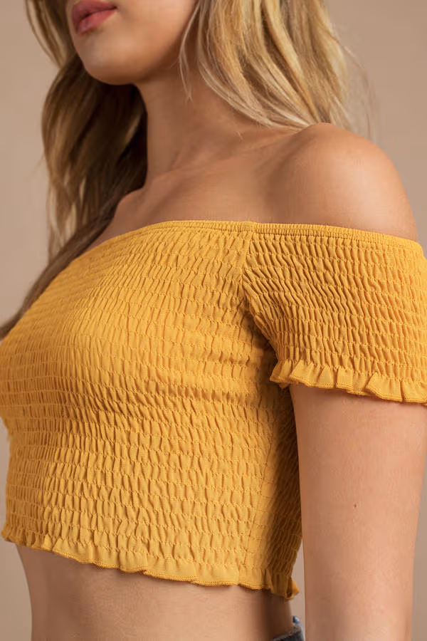 Kyle Crop Top - Marigold