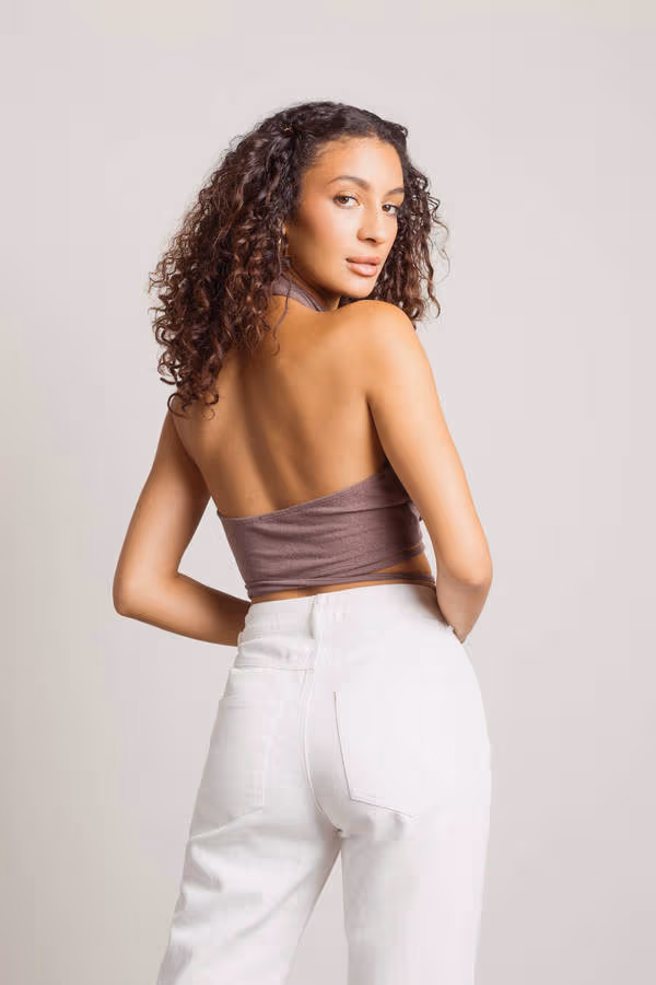 Sami Crop Top - Beige