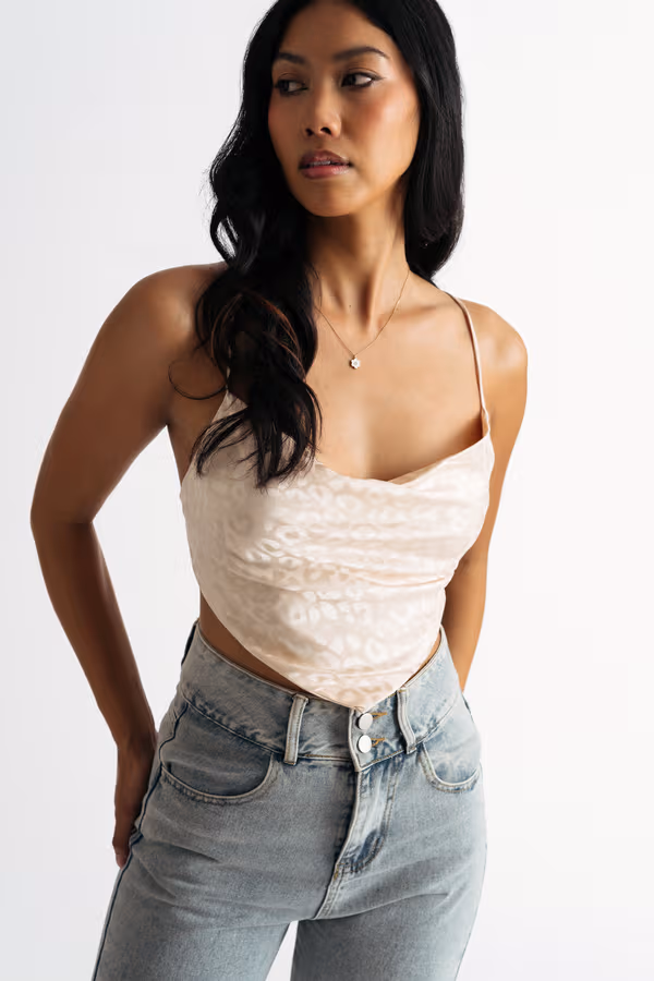 Roar Louder Crop Top - Mocha