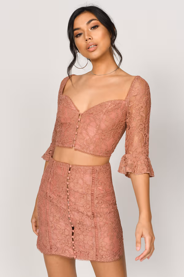 Lexy Lace Mini Skirt - Black