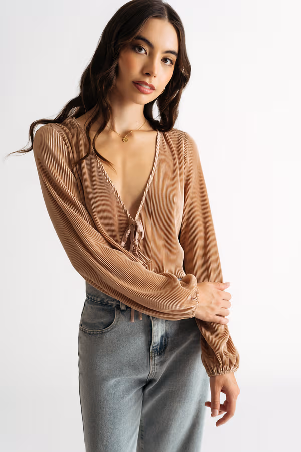 Teach Me Crop Top - Blush