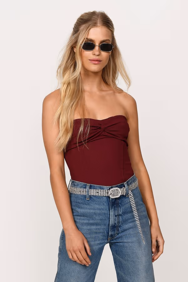 Lissette Tube Top - Wine