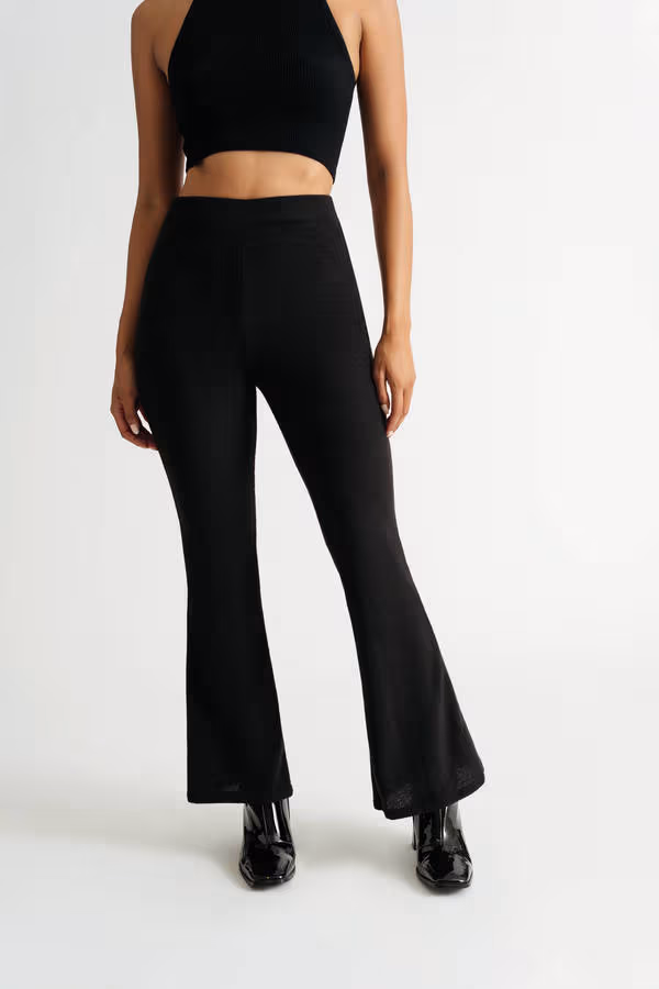 Dance Around Flared Pants - Black