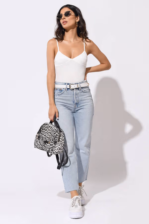 Look For More Ribbed Bodysuit - Black