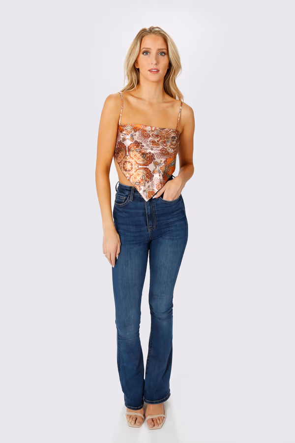 Say Less Crop Top - Orange