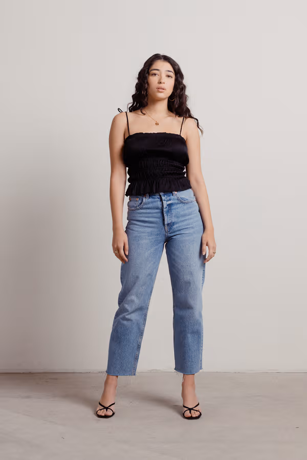 Many Hours Satin Top - Champagne