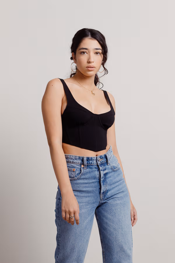 Rowen Corset Top - Beige