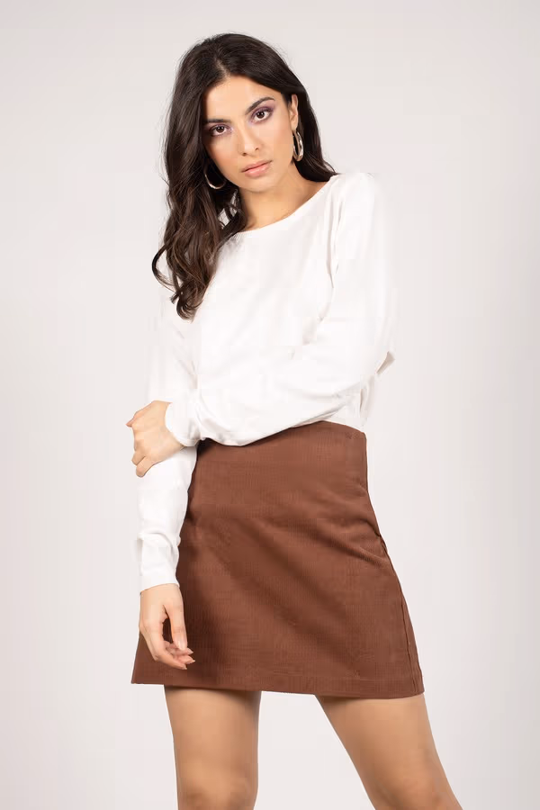 Twist It Open Back Mini Dress - Ivory