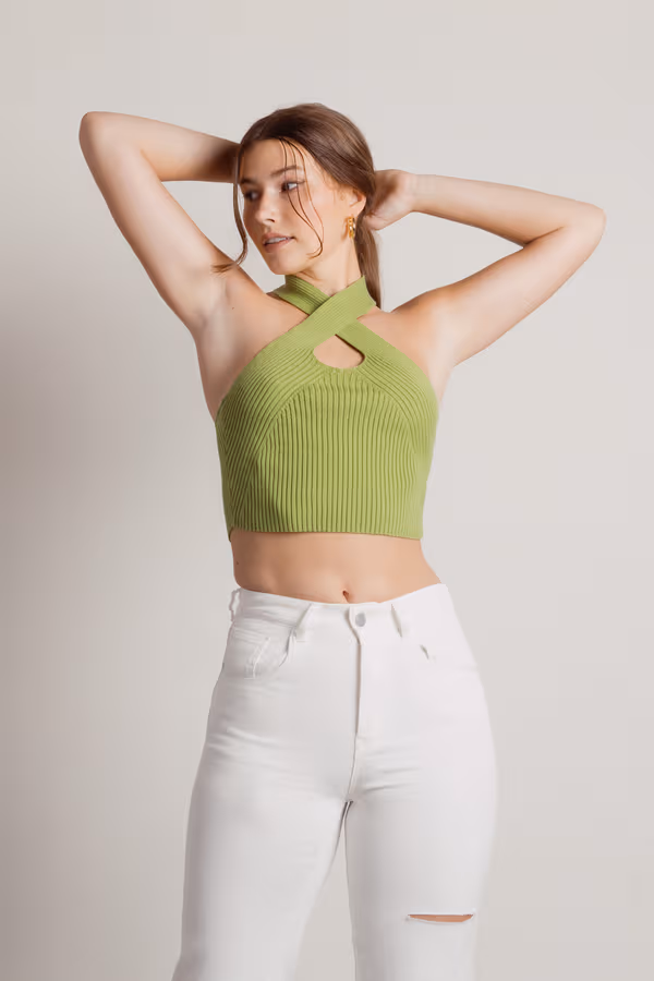 Polly Crop Top - Green