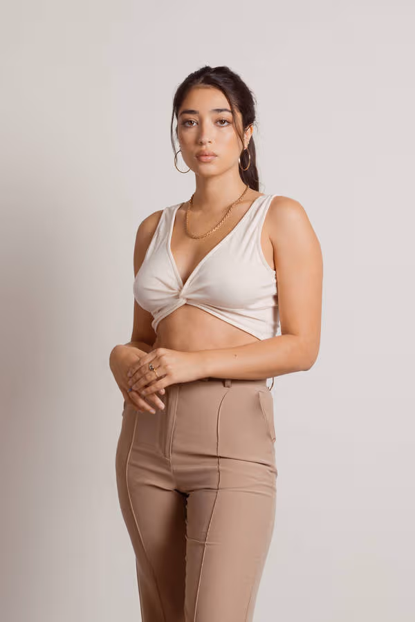 Make The Rules Crop Top - Cream